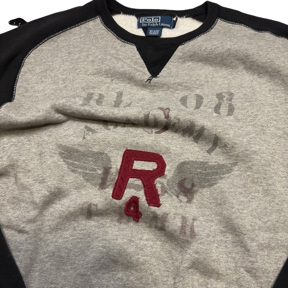 Polo Ralph Lauren Grey Crewneck Sweatshirt Athletic Club XL - Picture 3 of 7